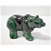 Image 1 : MALACHITE CARVING BEAR STONE SPECIMEN