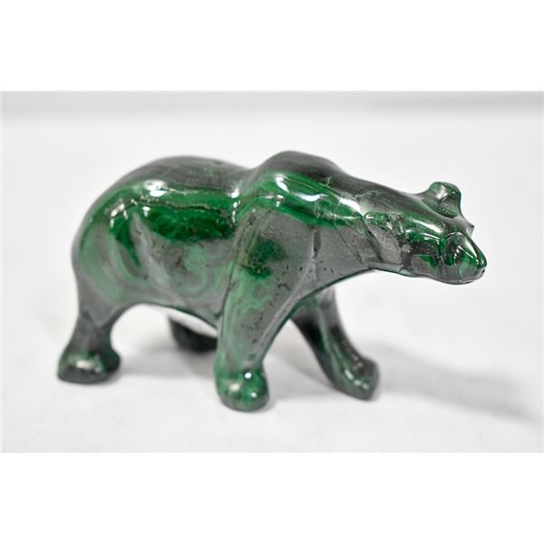 MALACHITE CARVING BEAR