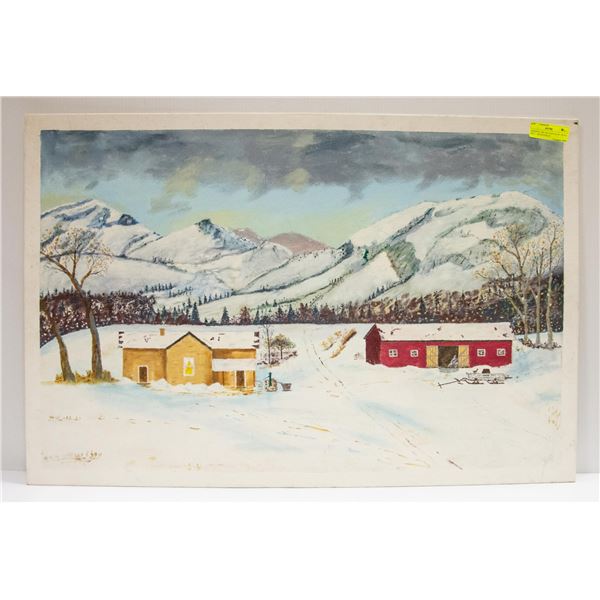 ORIGINAL OIL ON CANVAS BY DEAN BELL - SIOUX FALLS