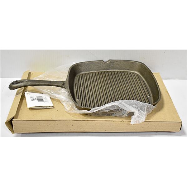 NEW 9" X 9" SQUARE CAST IRON GRIDDLE