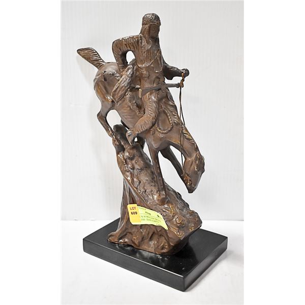 FREDRICK REMINGTON BRONZE END OF THE TRAIL STATUE
