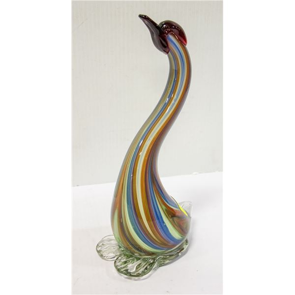 VTG MID CENTURY MURANO DUCK GOOSE ART GLASS