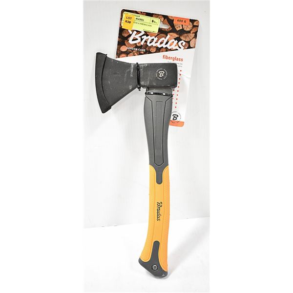 HATCHET WITH A FIBERGLASS HANDLE