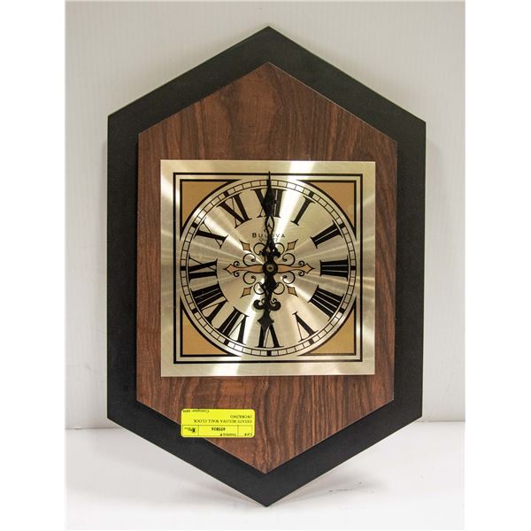 ESTATE BULOVA WALL CLOCK (WORKING)
