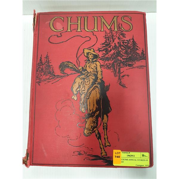 1921 - 8 CHUMS ANNUAL STORIES OF THE WEST