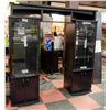 Image 1 : ENTERTAINMENT SETUP BLACK W/ GLASS DOORS