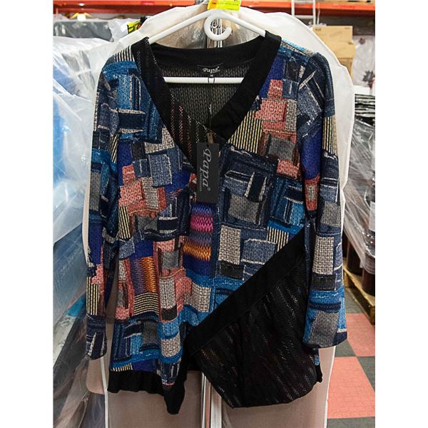 PAPA LADIES TEAL TOP SIZE M NEW