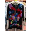 Image 1 : PAPA LADIES BLACK MUTI-COLOUR TOP SIZE S NEW
