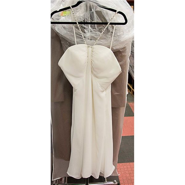 NEW A-LINE OFF-WHITE VENUS CHIFFON WEDDING DRESS