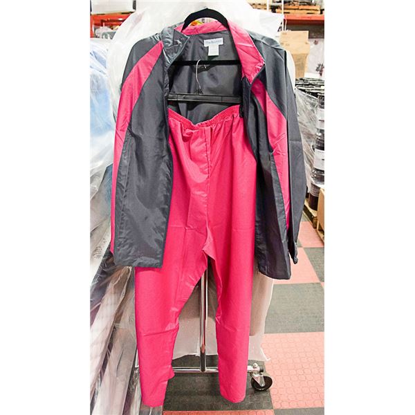 NEW GREY/PINK SIZE 1X TRACK SUIT