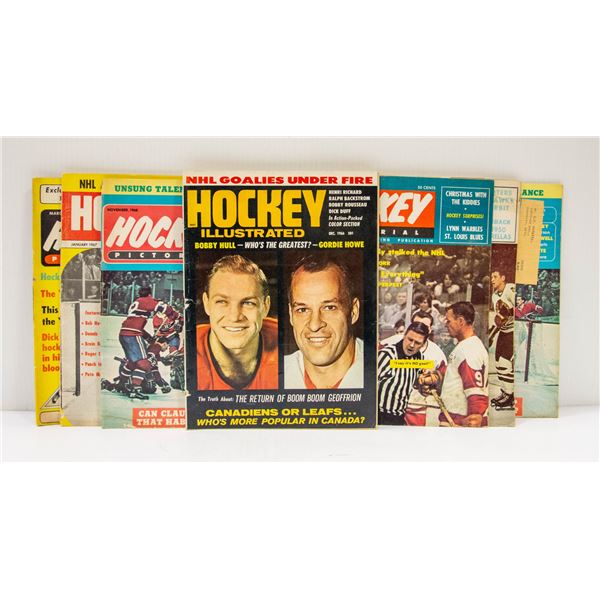 7 X 1960'S HOCKEY MAGAZINES ORR FORGOTTEN HISTORY