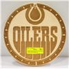 Image 1 : OILERS CRIB BOARD ONLY 99 EVER MADE EACH NUMBERED