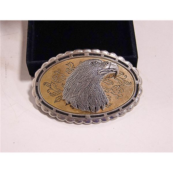 ENGRAVED EAGLE BELT BUCKLE