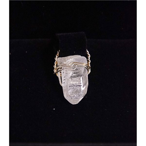 STERLING SILVER HEALING QUARTZ CRYSTAL PENDANT