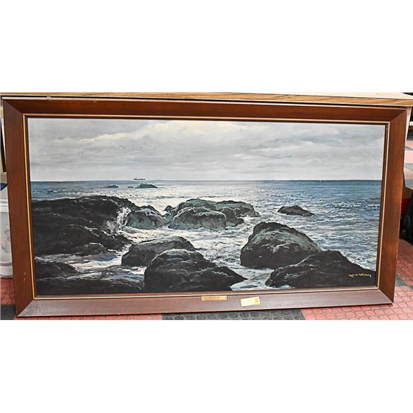 VINTAGE "SILVER SEA" LITHOGRAPH BY ROBERT WOOD