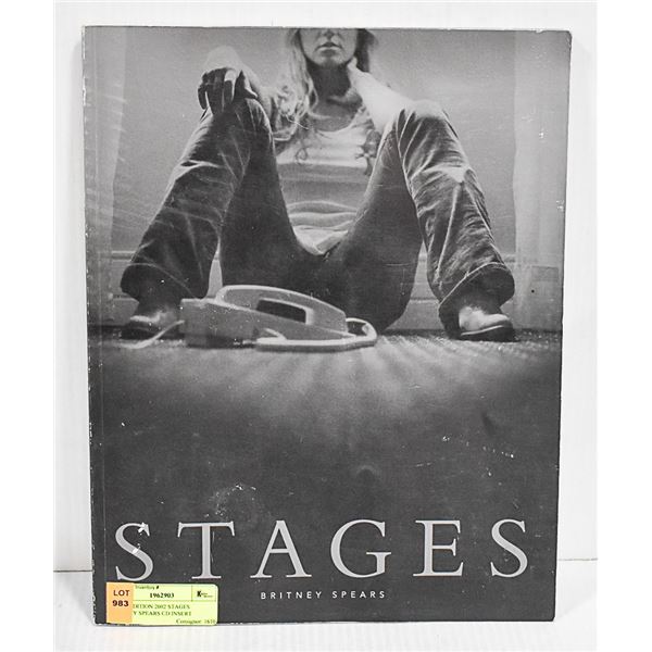 FIRST EDITION 2002 STAGES BRITNEY SPEARS CD INSERT