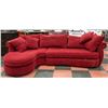 Image 1 : RED FABRIC SECTIONAL SOFA