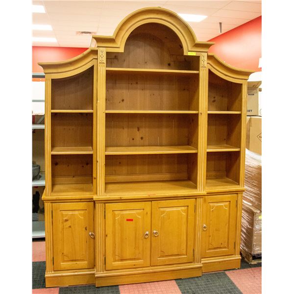 4PC SOLID WOOD LIVINGROOM HUTCH