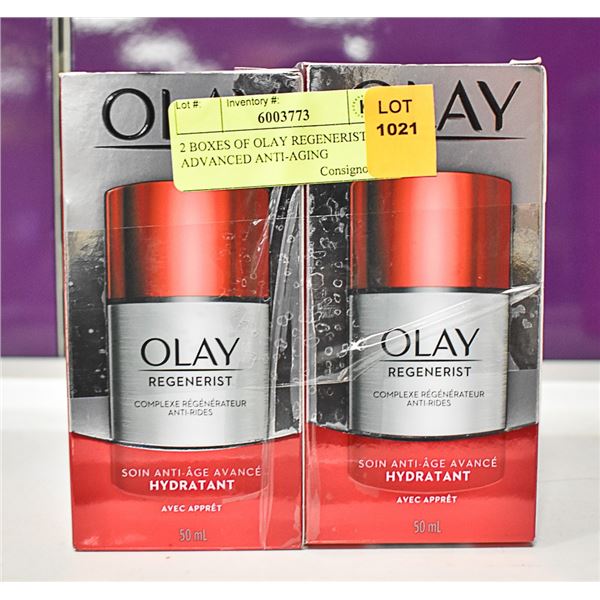 2 BOXES OF OLAY REGENERIST ADVANCED ANTI-AGING