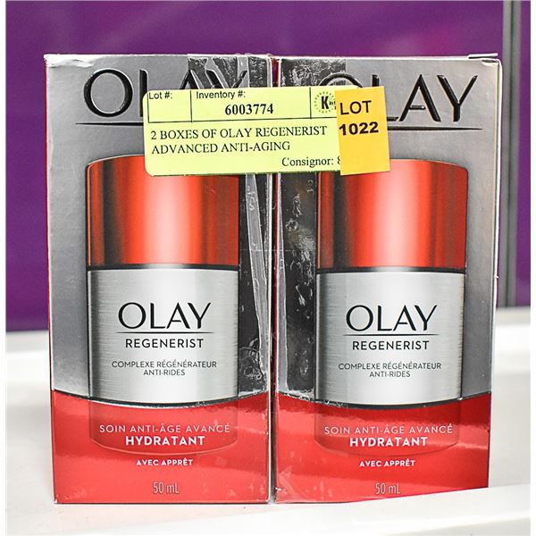 2 BOXES OF OLAY REGENERIST ADVANCED ANTI-AGING