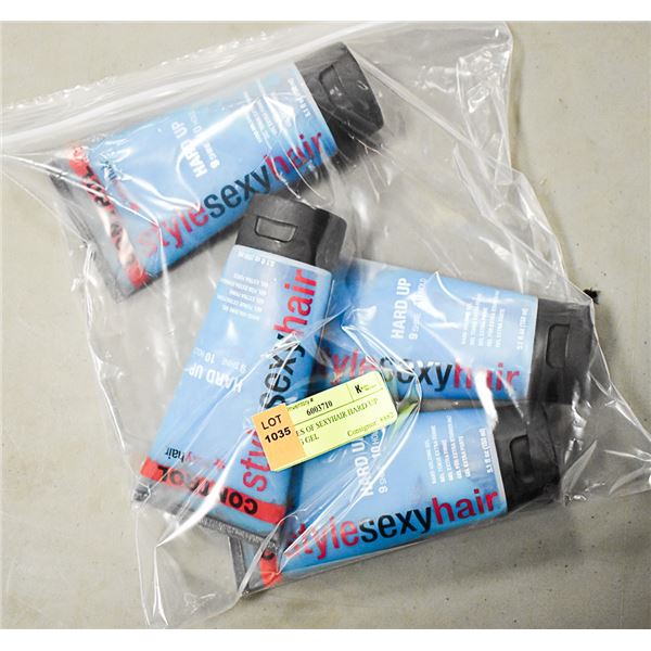 4 BOTTLES OF SEXYHAIR HARD UP HOLDING GEL