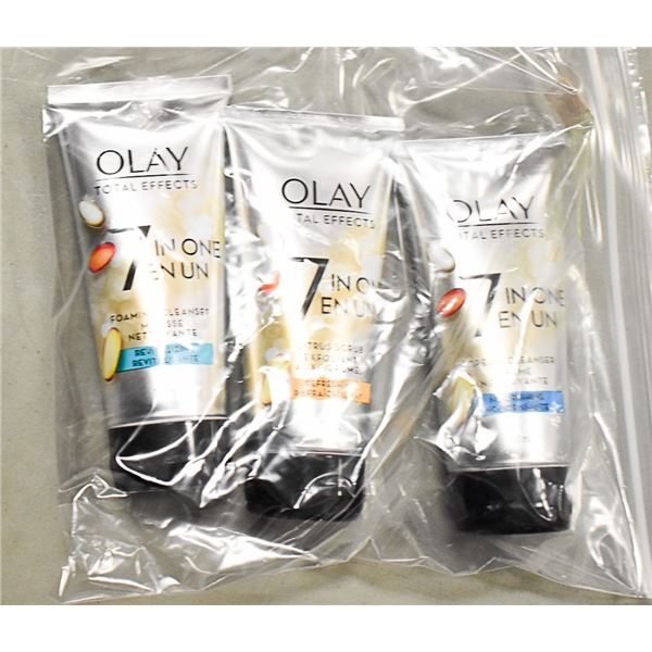 LOT OF 3 ASSORTED OLAY TOTAL EFFECTS 7 IN 1 SKIN