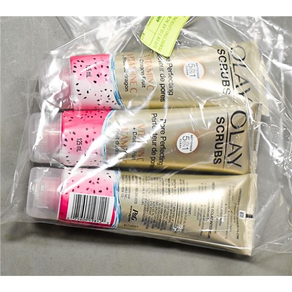 LOT OF 3 OLAY SCRUBS PORE PERFECTING LOTIONS
