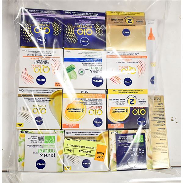 BAG LOT OF SKIN CARE PRODUCTS