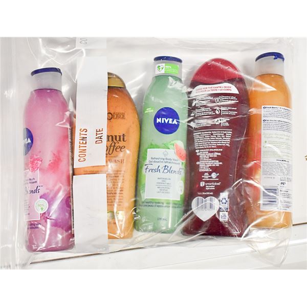 BAG LOT OF BODY WASH PRODUCTS
