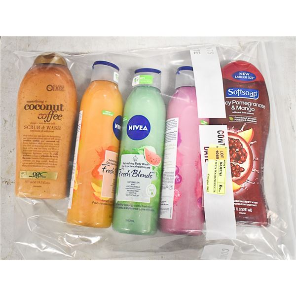 BAG LOT OF BODY WASH PRODUCTS