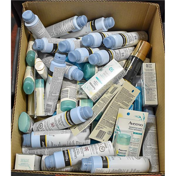 FLAT LOT OF BRAND NAME SKIN CARE PRODUCTS
