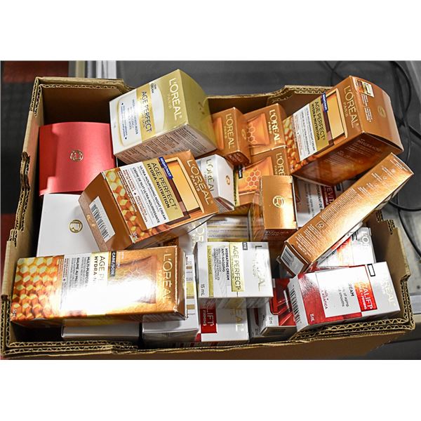 FLAT LOT OF SKIN CARE PRODUCTS