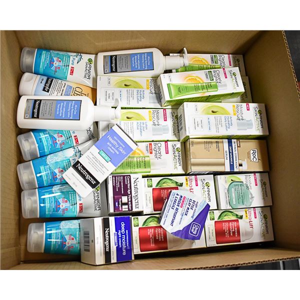 FLAT LOT OF BRAND NAME SKIN CARE PRODUCTS