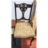 Image 1 : ANTIQUE WOOD CARVED SIDE CHAIR
