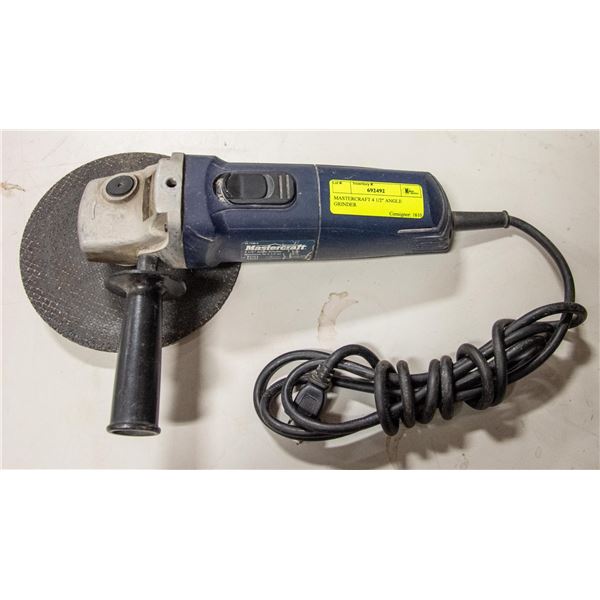 MASTERCRAFT 4 1/2" ANGLE GRINDER