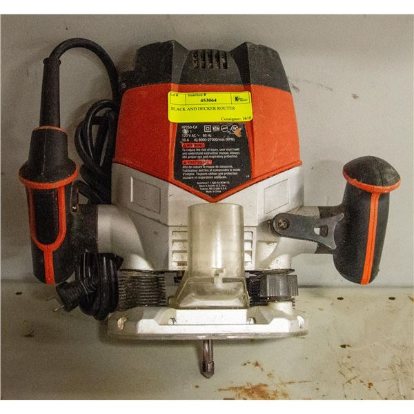 BLACK AND DECKER ROUTER