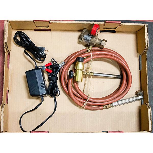 TORCH AND A BATTERY TRICKLE CHARGER