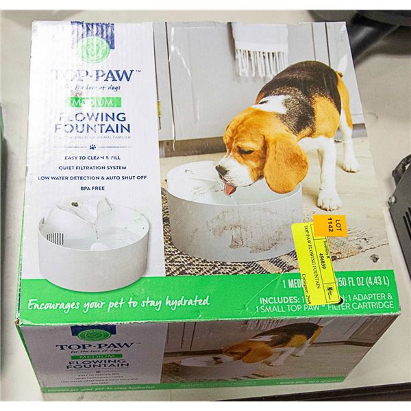 TOP PAW FLOWING FOUNTAIN