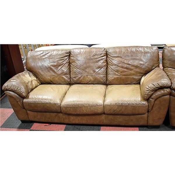3 SEATER LEATHER SOFA