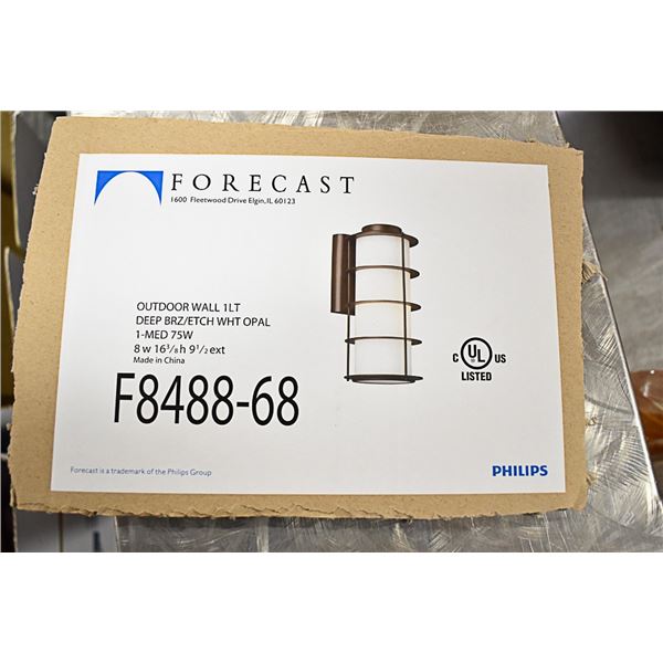 PALLET OF FORECAST OUTDOOR WALL MOUNT LIGHT