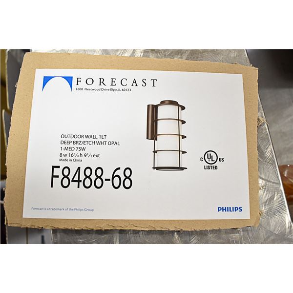 PALLET OF FORECAST OUTDOOR WALL MOUNT LIGHT