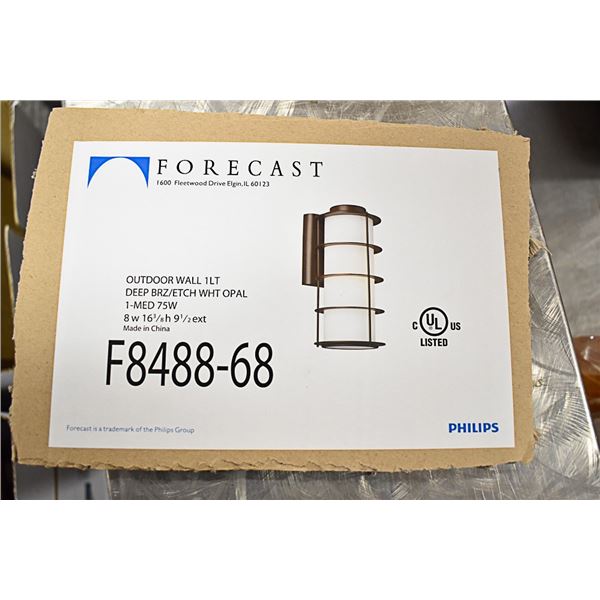 PALLET OF FORECAST OUTDOOR WALL MOUNT LIGHT