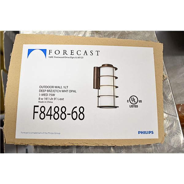 PALLET OF FORECAST OUTDOOR WALL MOUNT LIGHT