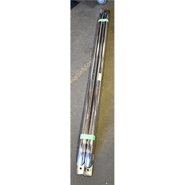 CHROME BOX RAILS FOR A SHORT BOX TRUCK