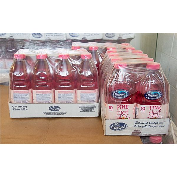 3 CASES WITH EIGHT 1.89LITRE BOTTLES OF DIET