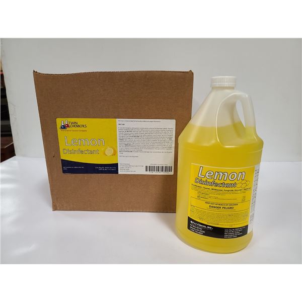 CASE OF 4 LEMON DISINFECTANT CLEANER 3.78L PER