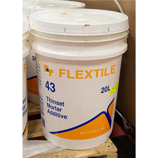 20 LITRE PAIL OF FLEX TILE THINSET MORTAR ADDITIVE