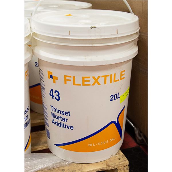 20 LITRE PAIL OF FLEX TILE THINSET MORTAR ADDITIVE