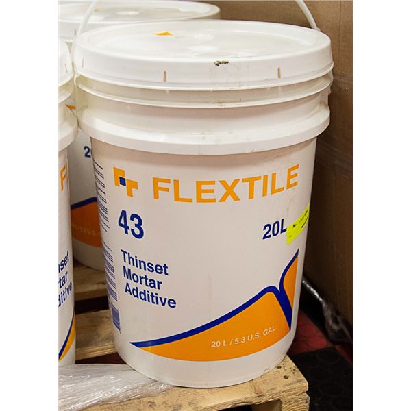 20 LITRE PAIL OF FLEX TILE THINSET MORTAR ADDITIVE