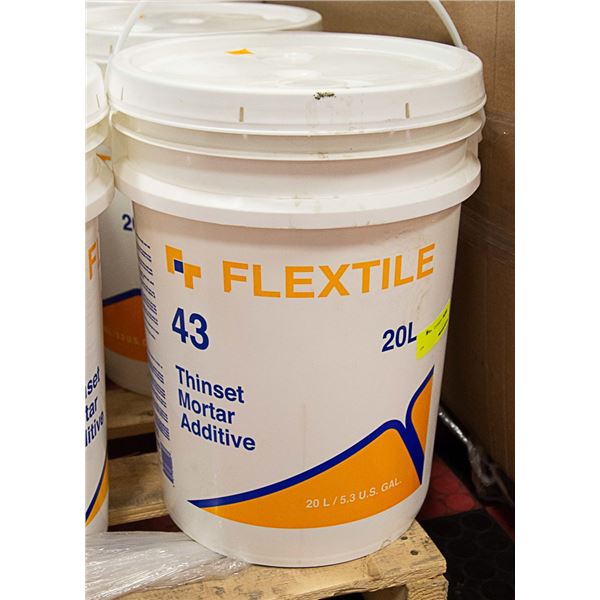 20 LITRE PAIL OF FLEX TILE THINSET MORTAR ADDITIVE